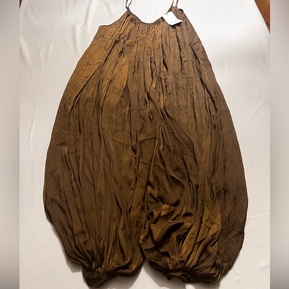 Zara COLLECTION LONG PLEATED JUMPSUIT | M NWT - Picture 16 of 16